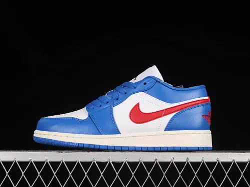 All categories Air Jordan Jordan series basketball shoes Air Jordan 1 Low Air Jordan 1 Low "Sport Blue" AJ1 Joe 1 Independence Day color low-top basketball shoes DC0774-416